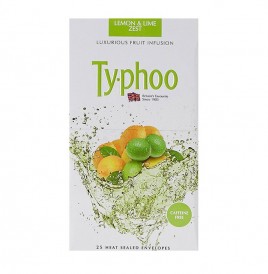 Typhoo Lemon & Lime Zest Luxurious fruit Infusion  Box  25 pcs